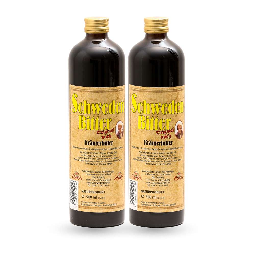 Schwedenbitter - 2x 500ml - MT-Naturprodukte nach Maria Treben