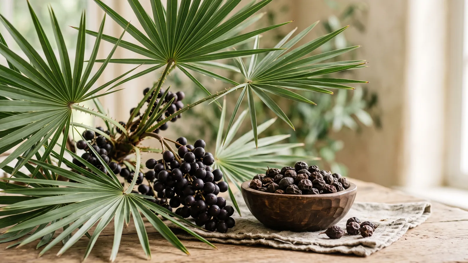Sägepalme (Saw Palmetto): Stimmungsbild zum Ratgeber im Natur-Buddy-Magazin